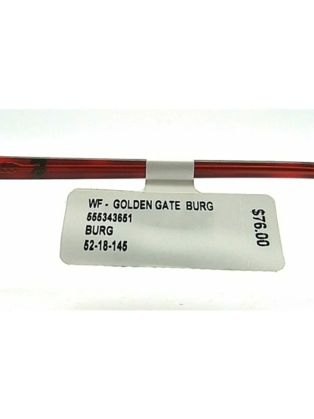 7 For All Mankind Golden Gate Burgundy Eyeglasses Frame 52-18-145